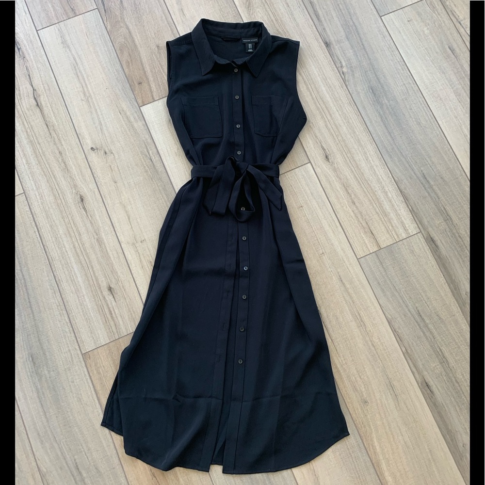 Adrienne Vittadini Sleeveless Button Down Shirt Dress, 12